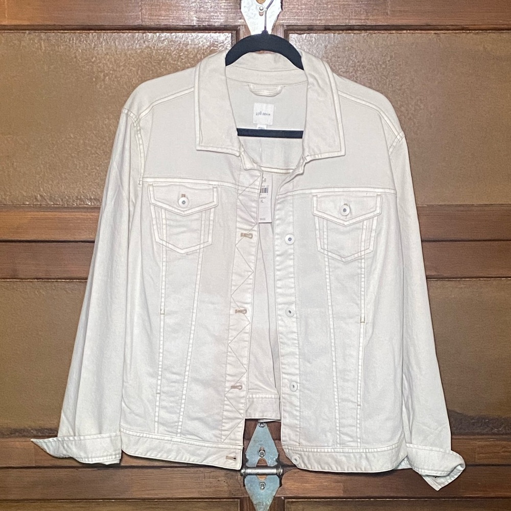 J. Jill Cream Jean Jacket